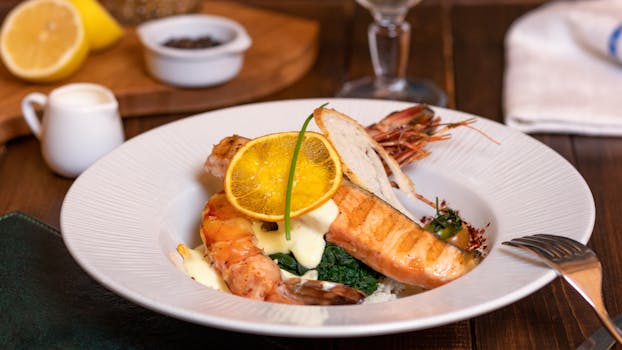 fresh salmon fillet on a plate