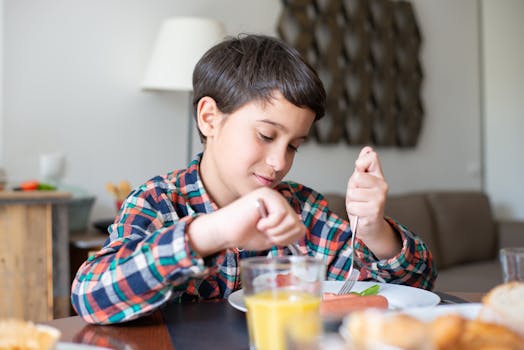 man enjoying a nutritious meal