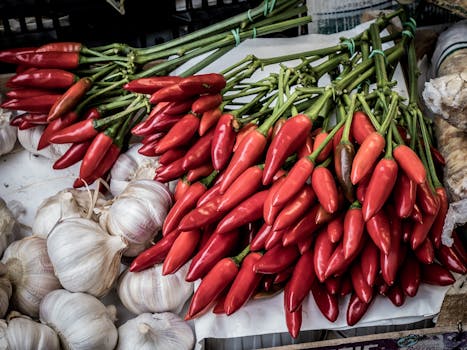 colorful array of vegetables