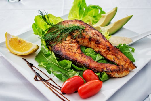 Healthy meal plan with omega-3