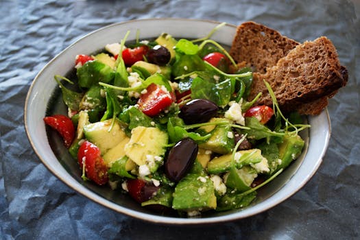 Healthy plant-based meal