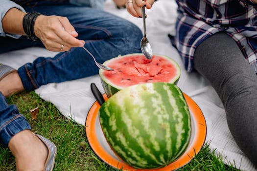 couple enjoying healthy food